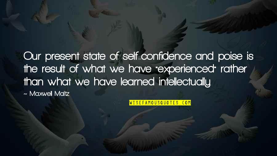 Edith Hamilton Mythology Hercules Quotes By Maxwell Maltz: Our present state of self-confidence and poise is Edith Hamilton Mythology Hercules Quotes By Maxwell Maltz: Our present state of self-confidence and poise is