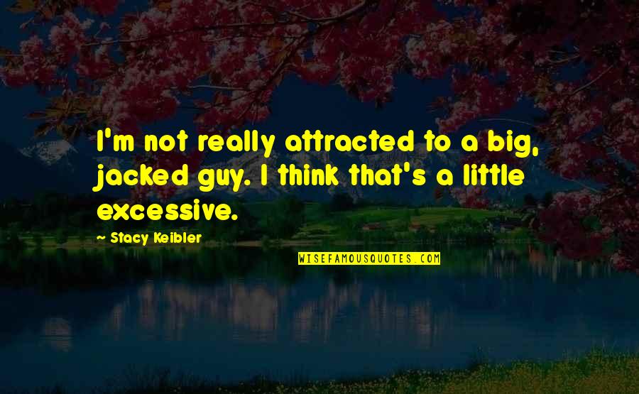 Edm Dj Quotes By Stacy Keibler: I'm not really attracted to a big, jacked
