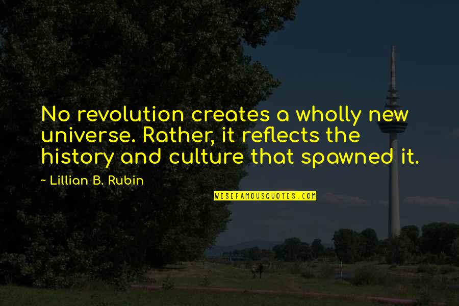 Education Uk Quotes By Lillian B. Rubin: No revolution creates a wholly new universe. Rather,