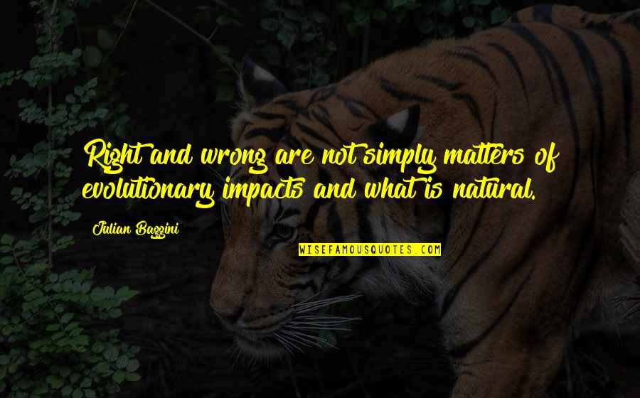 Educational Excellence Quotes By Julian Baggini: Right and wrong are not simply matters of