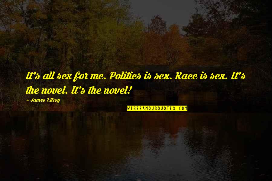 Edyta Sitar Quotes By James Ellroy: It's all sex for me. Politics is sex.