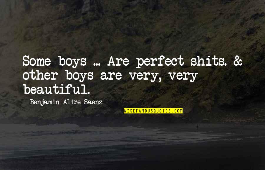 Eega Movie Quotes By Benjamin Alire Saenz: Some boys ... Are perfect shits. & other Eega Movie Quotes By Benjamin Alire Saenz: Some boys ... Are perfect shits. & other