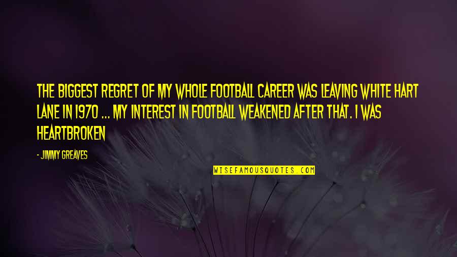 Effective Feedback Quotes By Jimmy Greaves: The biggest regret of my whole football career Effective Feedback Quotes By Jimmy Greaves: The biggest regret of my whole football career