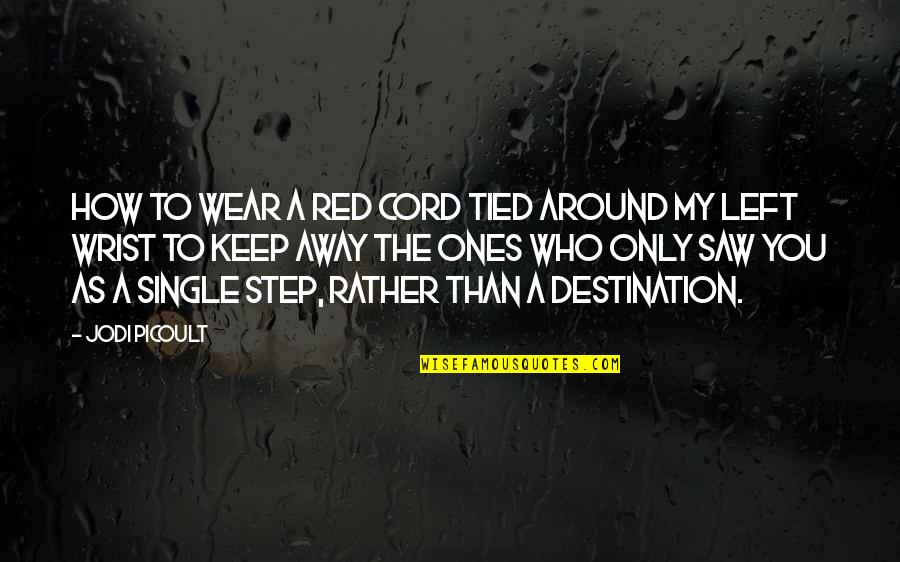 Effectors In Homeostasis Quotes By Jodi Picoult: how to wear a red cord tied around