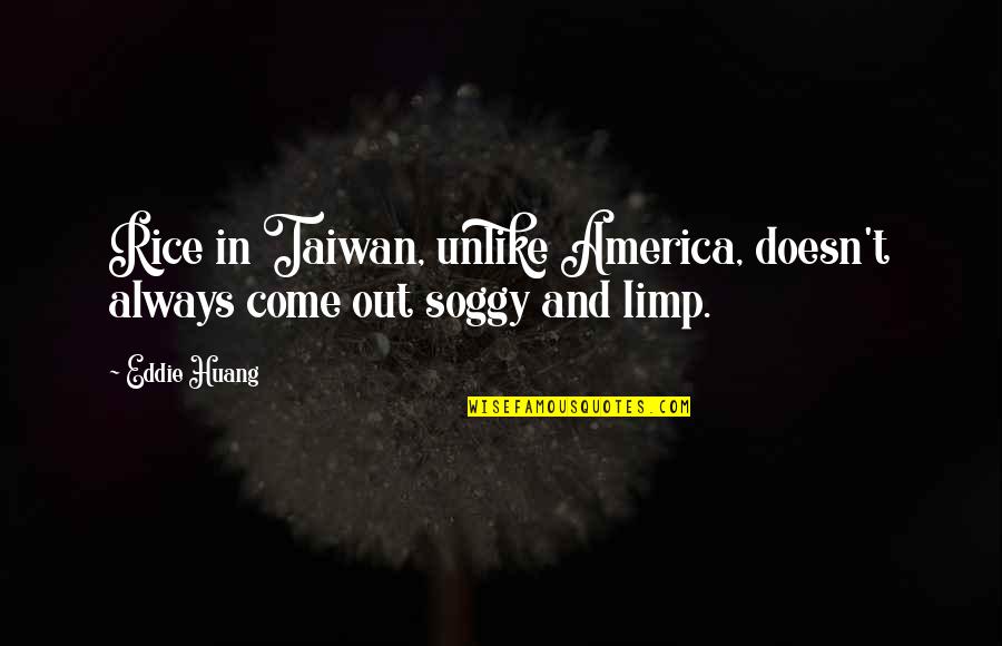 Effervescence Quotes By Eddie Huang: Rice in Taiwan, unlike America, doesn't always come