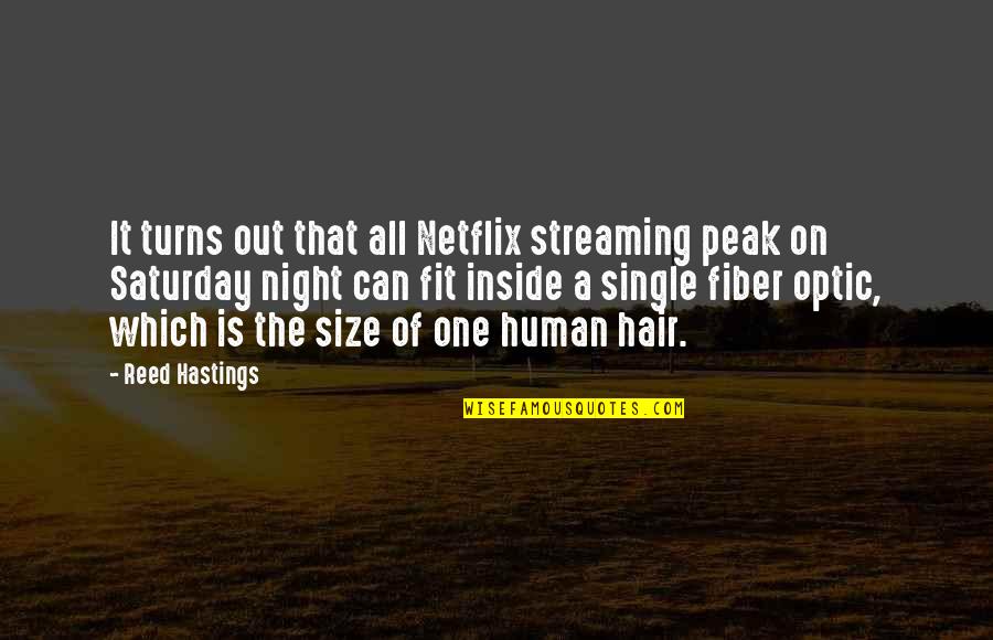 Effi Eitam Quotes By Reed Hastings: It turns out that all Netflix streaming peak Effi Eitam Quotes By Reed Hastings: It turns out that all Netflix streaming peak