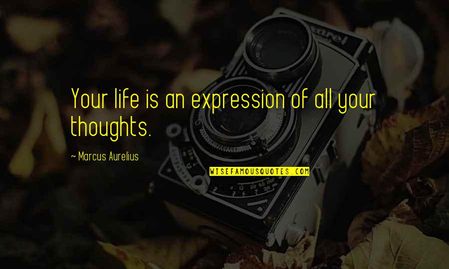 Efortul Artistic Poate Quotes By Marcus Aurelius: Your life is an expression of all your