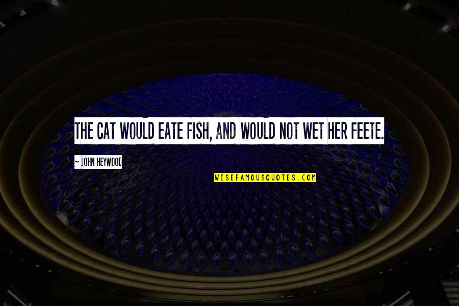 Efstratiadis Quotes By John Heywood: The cat would eate fish, and would not