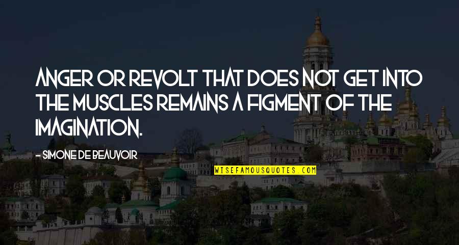 Ego And Karma Quotes By Simone De Beauvoir: Anger or revolt that does not get into