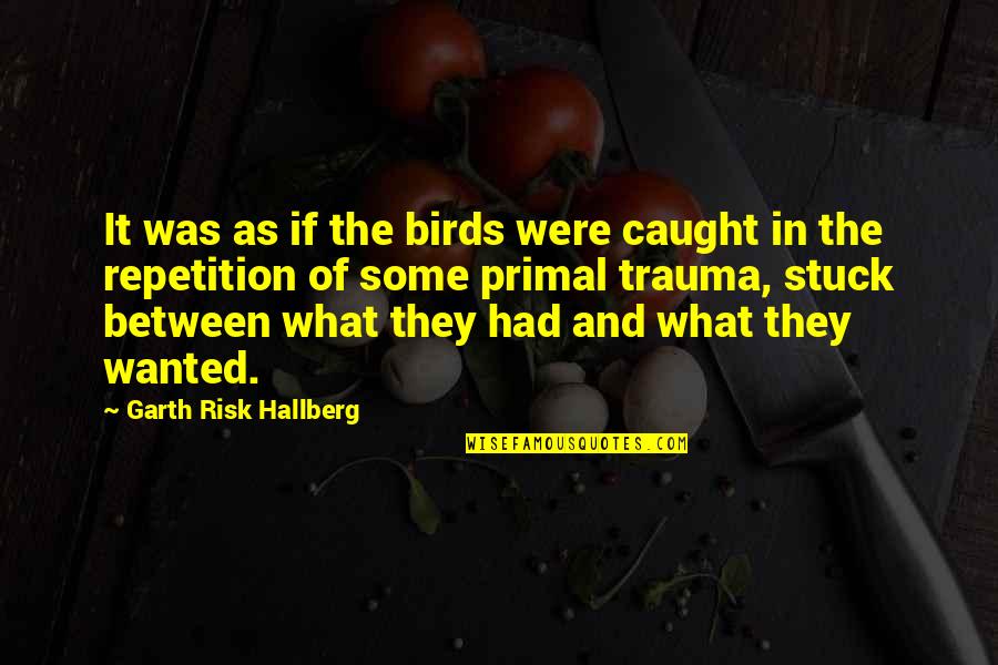 Ego Bruised Quotes By Garth Risk Hallberg: It was as if the birds were caught