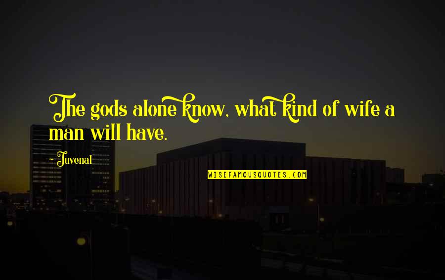 Ehrenberger Origin Quotes By Juvenal: The gods alone know, what kind of wife