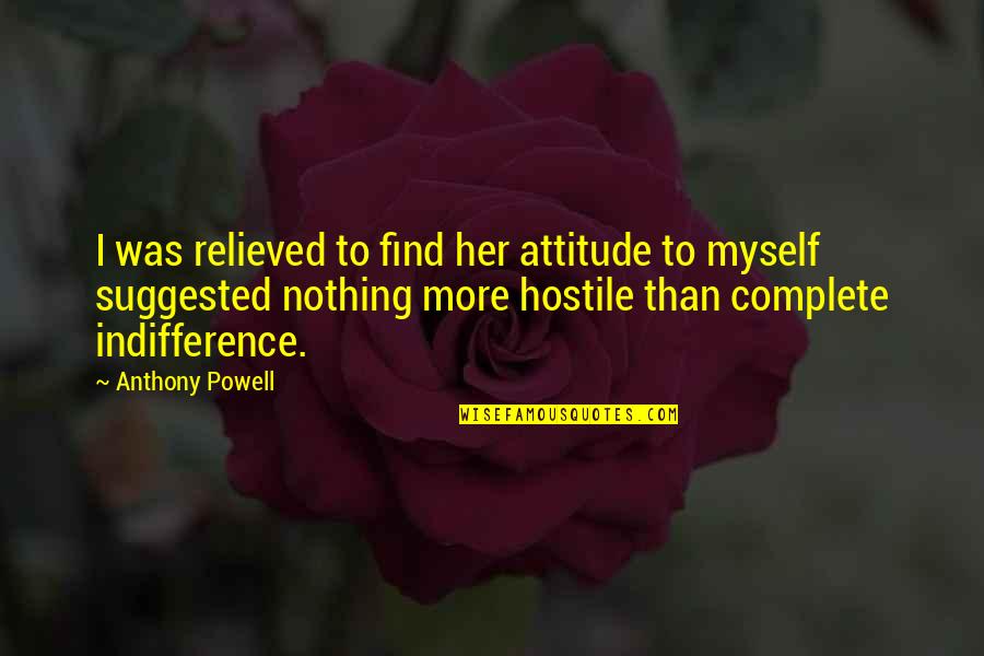 Eht Stock Quotes By Anthony Powell: I was relieved to find her attitude to