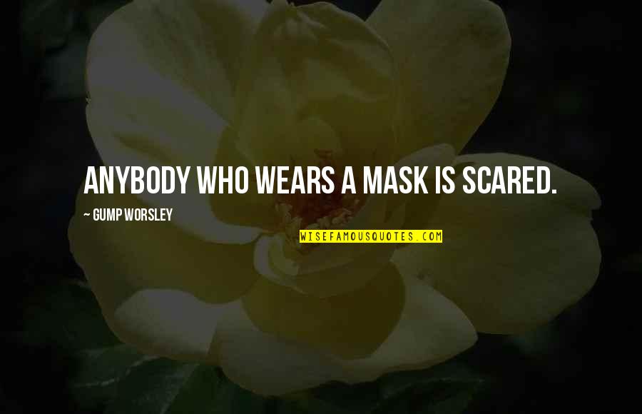 Eid Adha 2021 Quotes By Gump Worsley: Anybody who wears a mask is scared.