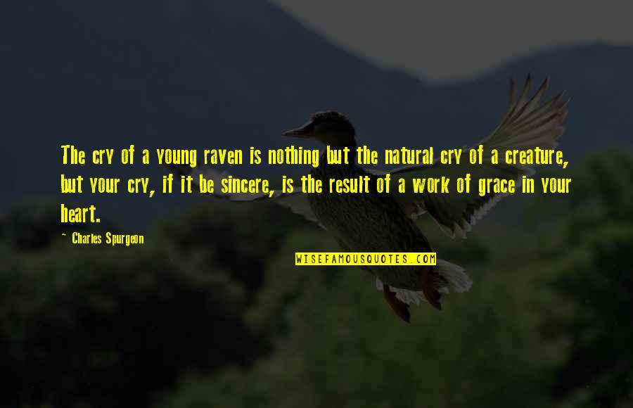 Eid Ul Azha Funny Quotes By Charles Spurgeon: The cry of a young raven is nothing