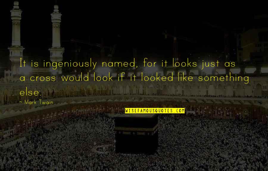 Eigen Verantwoordelijkheid Quotes By Mark Twain: It is ingeniously named, for it looks just
