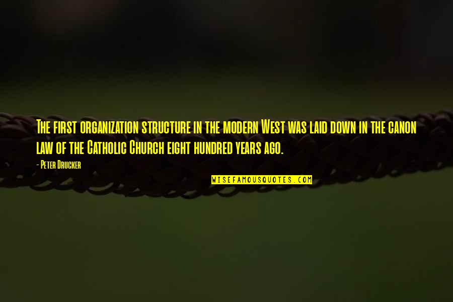 Eight Hundred Quotes By Peter Drucker: The first organization structure in the modern West Eight Hundred Quotes By Peter Drucker: The first organization structure in the modern West
