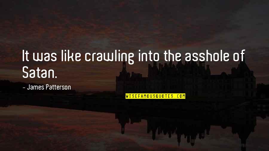 Eigshow Quotes By James Patterson: It was like crawling into the asshole of