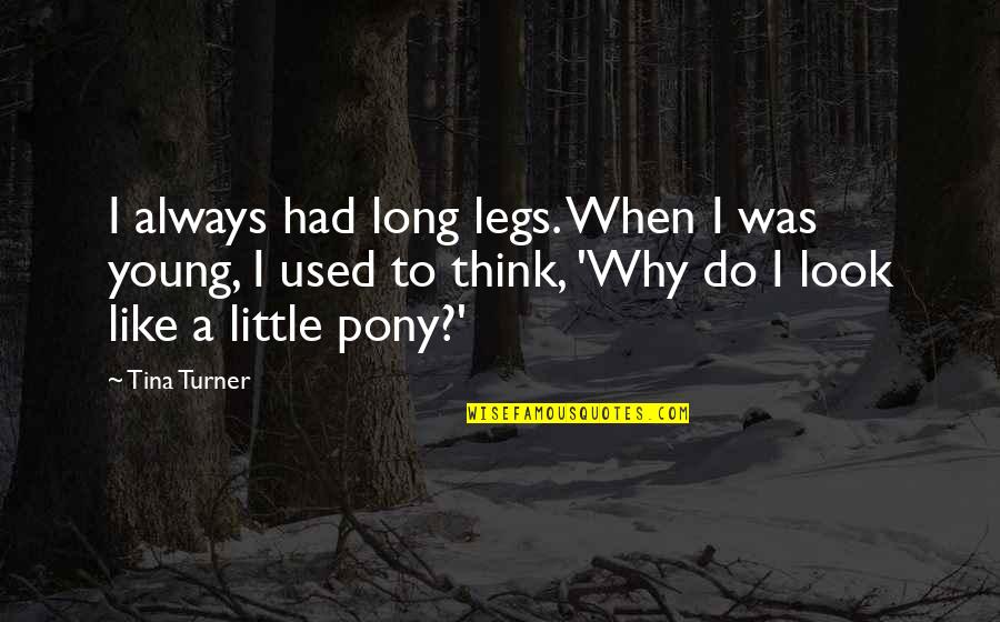 Einstein Spinoza Quotes By Tina Turner: I always had long legs. When I was Einstein Spinoza Quotes By Tina Turner: I always had long legs. When I was