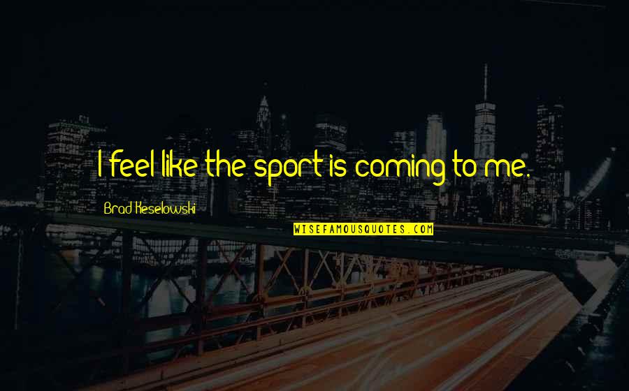 Either You Want Me Or You Dont Quotes By Brad Keselowski: I feel like the sport is coming to