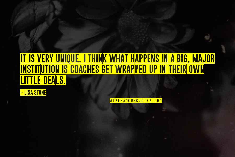 Eklunds Quotes By Lisa Stone: It is very unique. I think what happens Eklunds Quotes By Lisa Stone: It is very unique. I think what happens