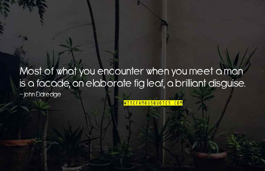 Elaborate Quotes By John Eldredge: Most of what you encounter when you meet Elaborate Quotes By John Eldredge: Most of what you encounter when you meet