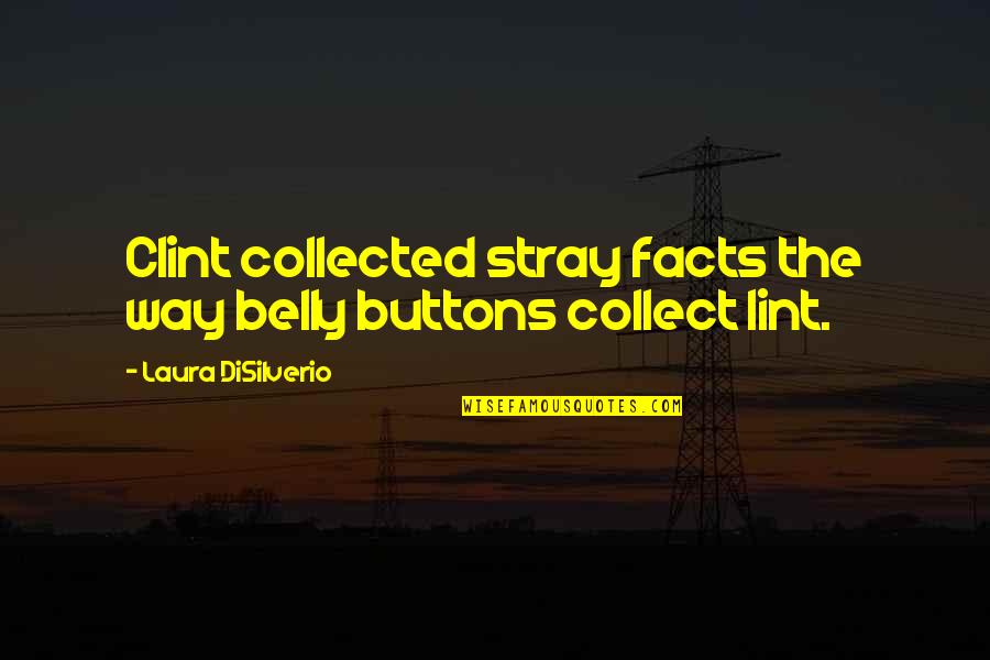 Eldery Quotes By Laura DiSilverio: Clint collected stray facts the way belly buttons