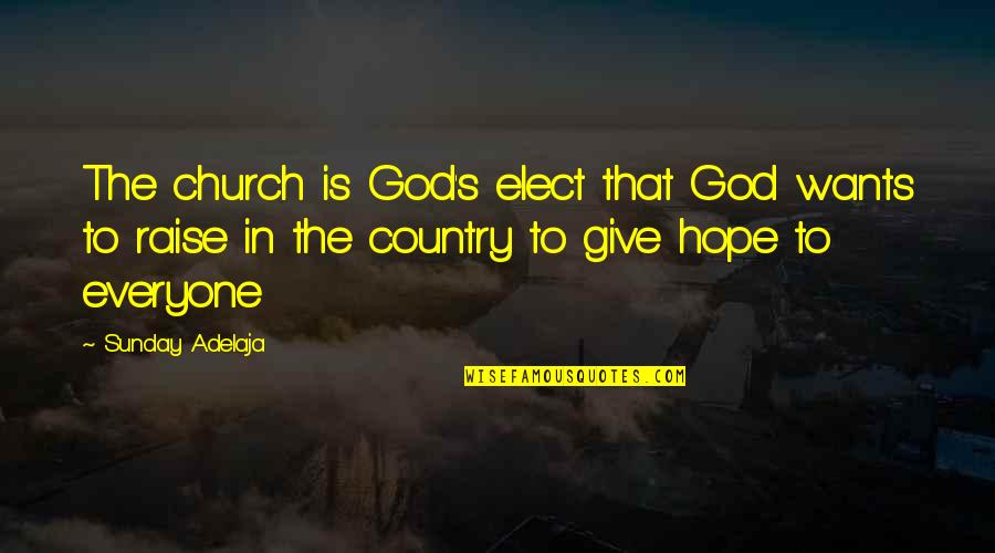 Elect Quotes By Sunday Adelaja: The church is God's elect that God wants Elect Quotes By Sunday Adelaja: The church is God's elect that God wants