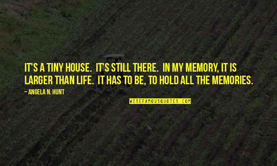 Electrical Engineering Inspirational Quotes By Angela N. Hunt: It's a tiny house. It's still there. In Electrical Engineering Inspirational Quotes By Angela N. Hunt: It's a tiny house. It's still there. In