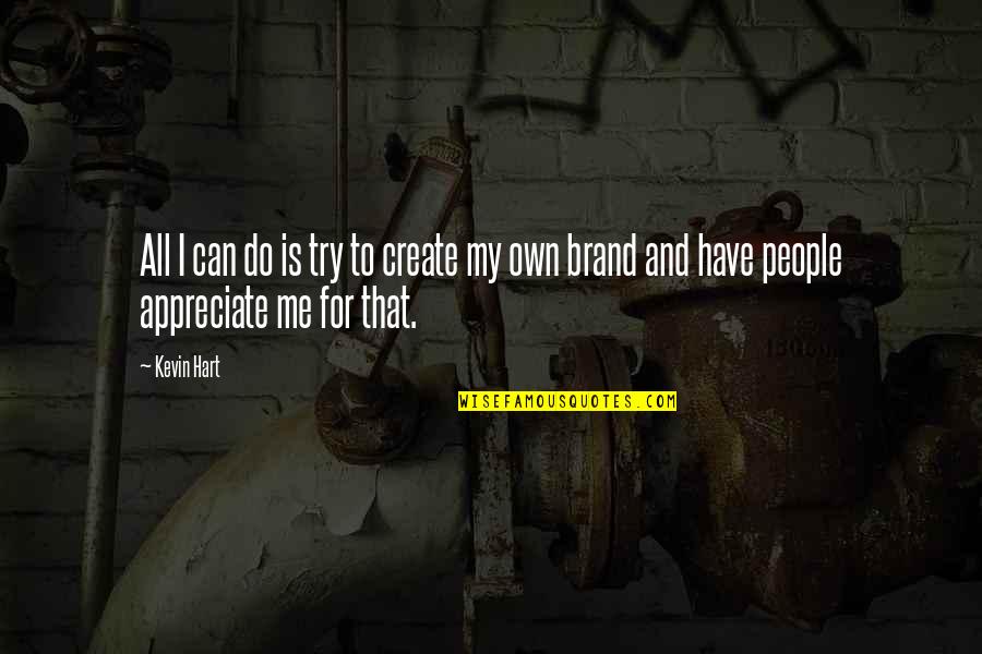 Electrochemistry Experiments Quotes By Kevin Hart: All I can do is try to create