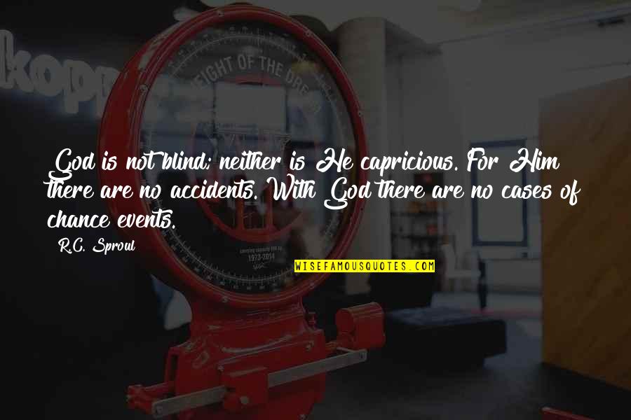 Electrodomesticos Rodo Quotes By R.C. Sproul: God is not blind; neither is He capricious.