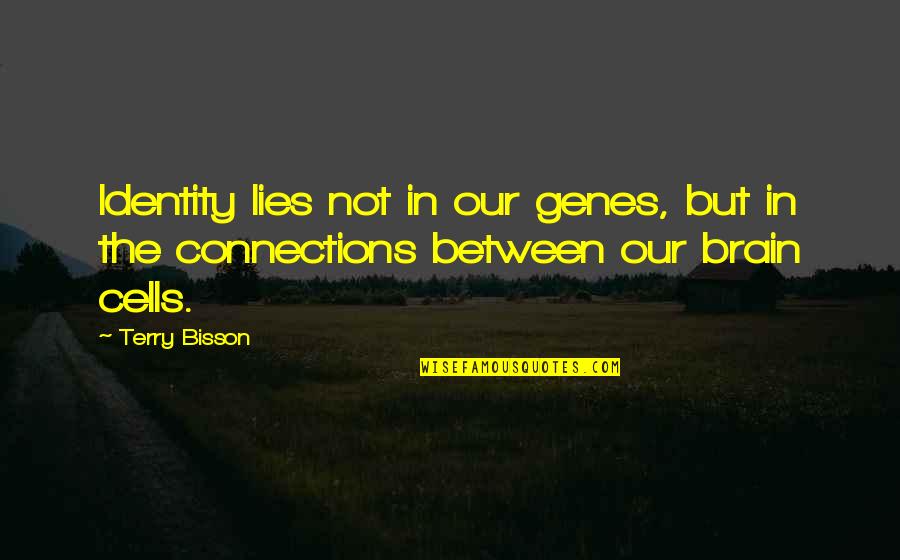 Elementary Classroom Quotes By Terry Bisson: Identity lies not in our genes, but in