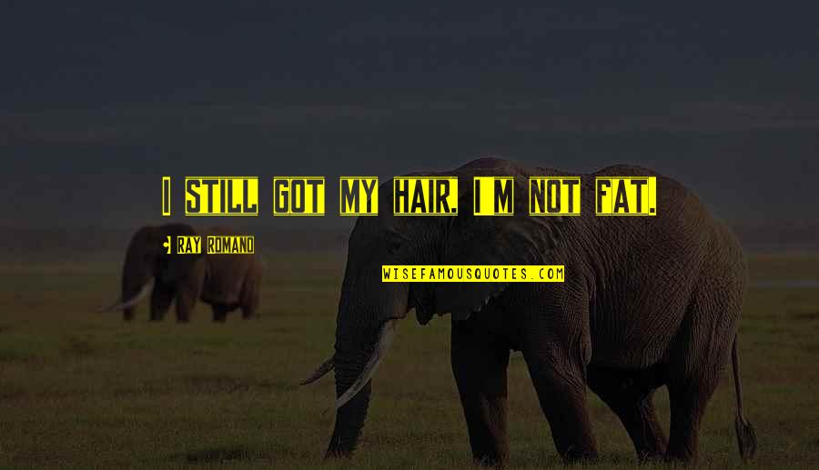 Elephant Inspirational Quotes By Ray Romano: I still got my hair, I'm not fat.