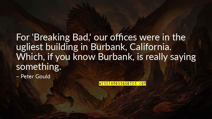 Elephantiasis Balls Quotes By Peter Gould: For 'Breaking Bad,' our offices were in the