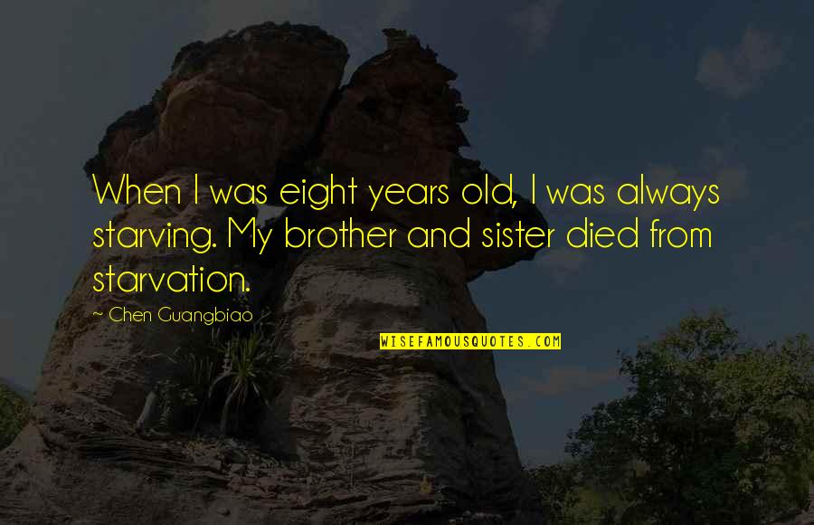 Elephants And Life Quotes By Chen Guangbiao: When I was eight years old, I was