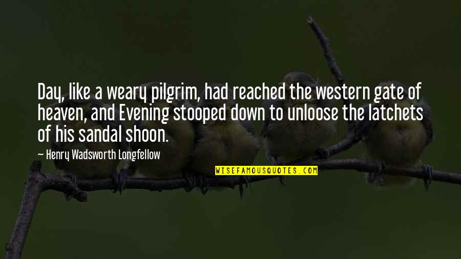 Elephants And Life Quotes By Henry Wadsworth Longfellow: Day, like a weary pilgrim, had reached the