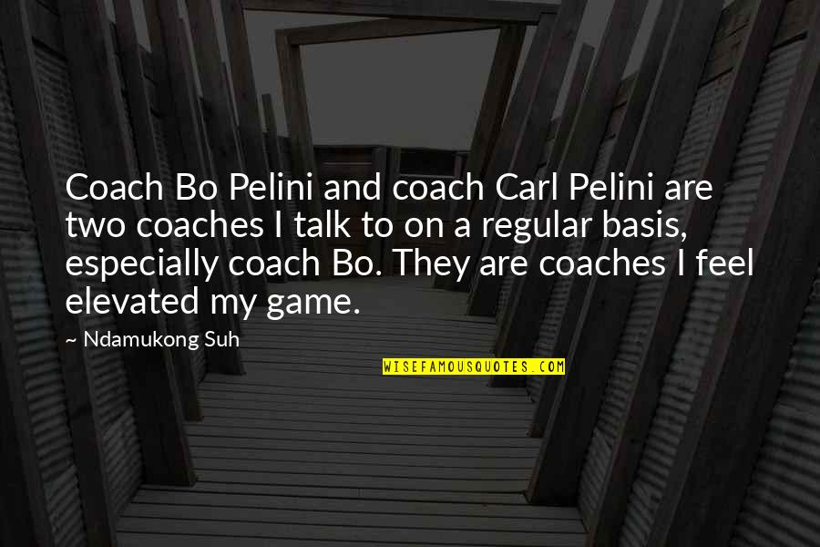 Elevated Quotes By Ndamukong Suh: Coach Bo Pelini and coach Carl Pelini are Elevated Quotes By Ndamukong Suh: Coach Bo Pelini and coach Carl Pelini are