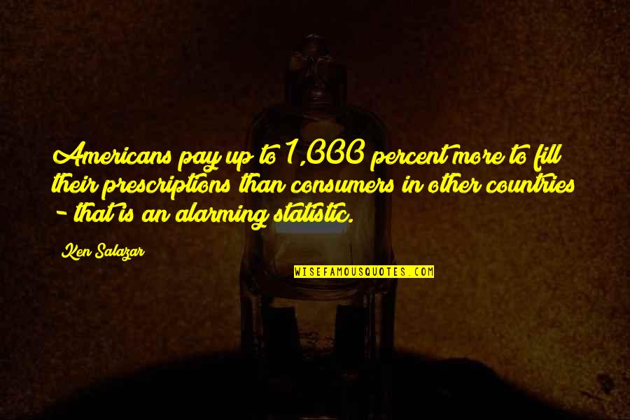 Elevator Selfie Quotes By Ken Salazar: Americans pay up to 1,000 percent more to Elevator Selfie Quotes By Ken Salazar: Americans pay up to 1,000 percent more to