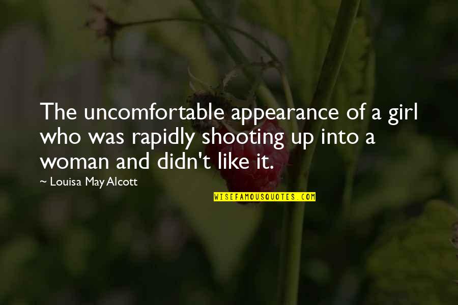 Eleven And Clara Quotes By Louisa May Alcott: The uncomfortable appearance of a girl who was Eleven And Clara Quotes By Louisa May Alcott: The uncomfortable appearance of a girl who was