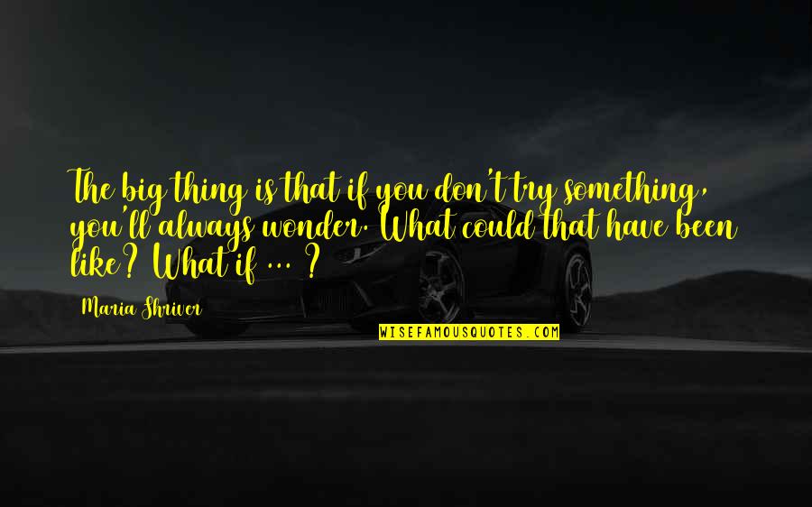 Eliots Bede Quotes By Maria Shriver: The big thing is that if you don't Eliots Bede Quotes By Maria Shriver: The big thing is that if you don't
