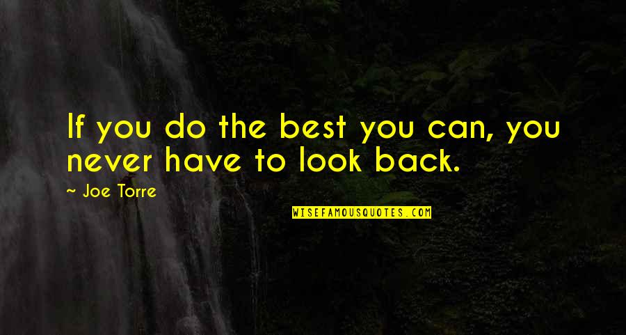 Elipticas Quotes By Joe Torre: If you do the best you can, you