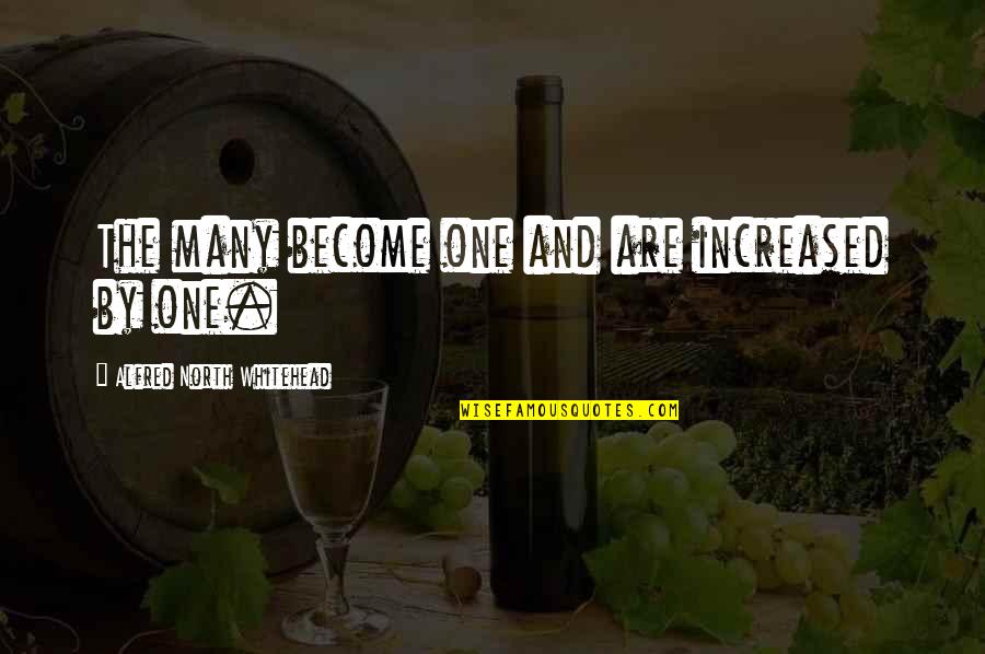 Elises Chesilhurst Quotes By Alfred North Whitehead: The many become one and are increased by Elises Chesilhurst Quotes By Alfred North Whitehead: The many become one and are increased by