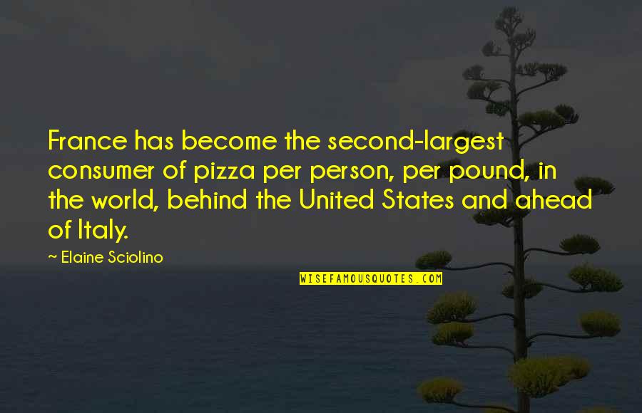 Eliyahu Cohen Quotes By Elaine Sciolino: France has become the second-largest consumer of pizza Eliyahu Cohen Quotes By Elaine Sciolino: France has become the second-largest consumer of pizza