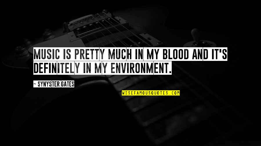 Elizabeth Bennet Opinionated Quotes By Synyster Gates: Music is pretty much in my blood and