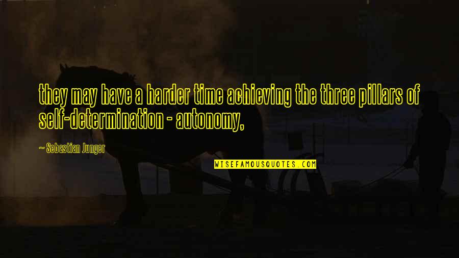 Elkhanza Quotes By Sebastian Junger: they may have a harder time achieving the