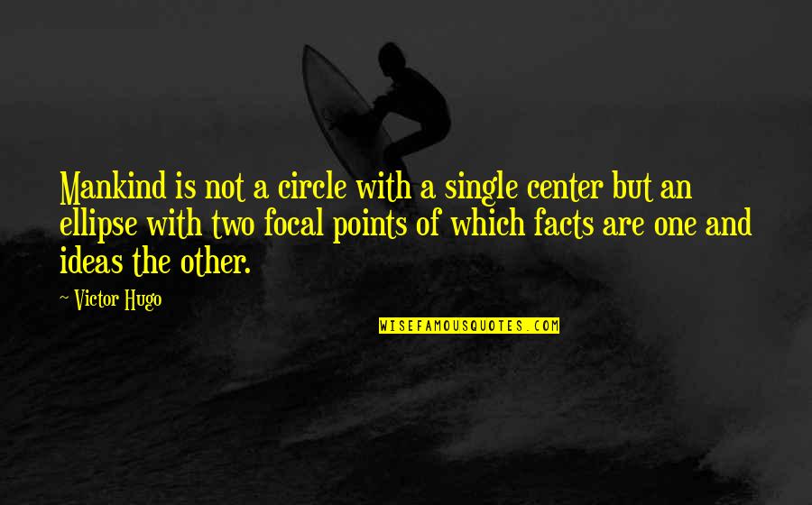 Ellipse Quotes By Victor Hugo: Mankind is not a circle with a single
