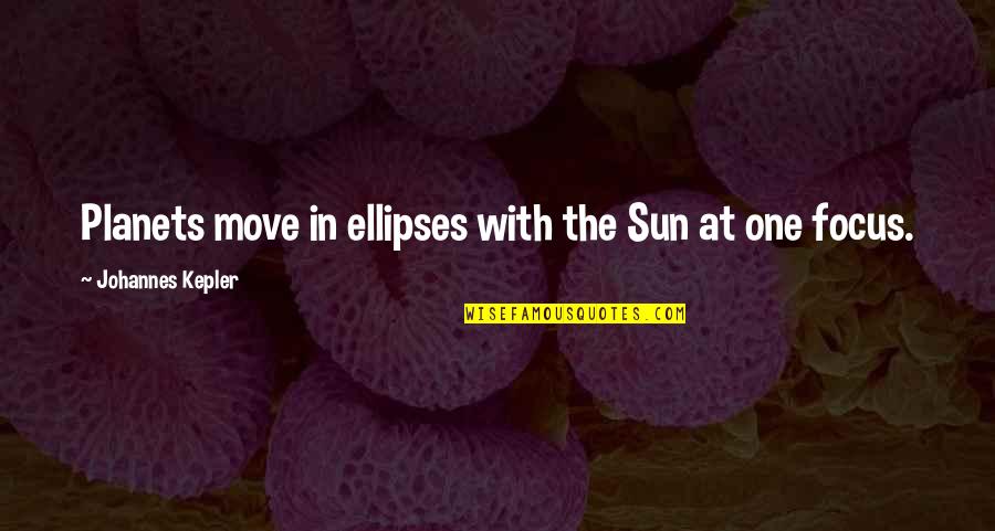 Ellipses In Quotes By Johannes Kepler: Planets move in ellipses with the Sun at