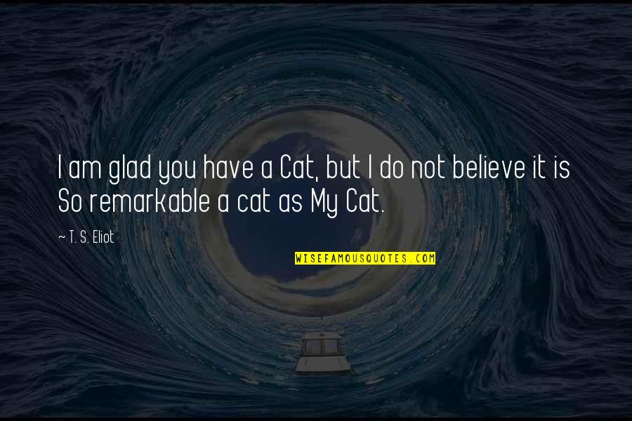 Elly Quotes By T. S. Eliot: I am glad you have a Cat, but