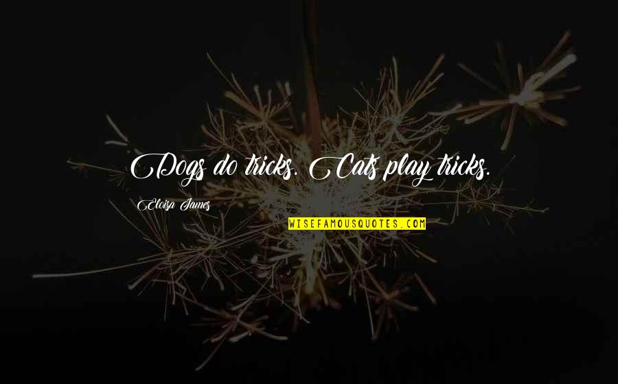 Eloisa Quotes By Eloisa James: Dogs do tricks. Cats play tricks. Eloisa Quotes By Eloisa James: Dogs do tricks. Cats play tricks.