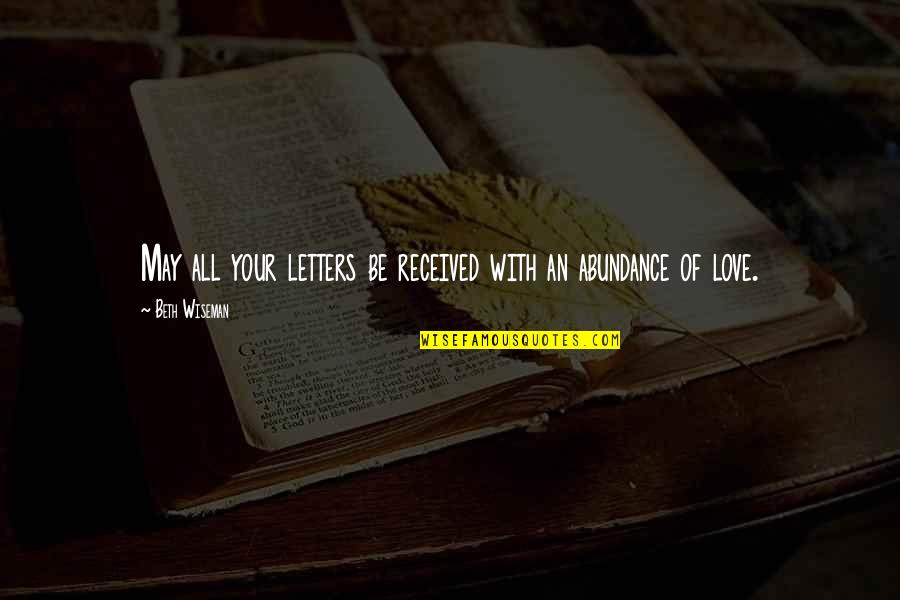 Elopements Frisco Quotes By Beth Wiseman: May all your letters be received with an Elopements Frisco Quotes By Beth Wiseman: May all your letters be received with an