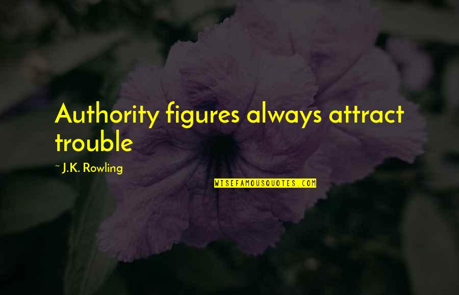 Elucidarius Quotes By J.K. Rowling: Authority figures always attract trouble
